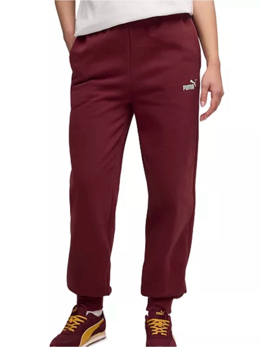 NWT Burgundy Puma Sporty & Comfortable Sweatpants Sz L